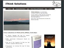 Tablet Screenshot of ithink.ch